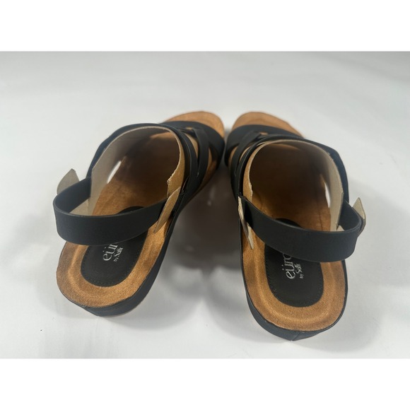 Eurosoft Gianetta Black Strappy Slingback Sandals Womens 9.5 New - Picture 2 of 5